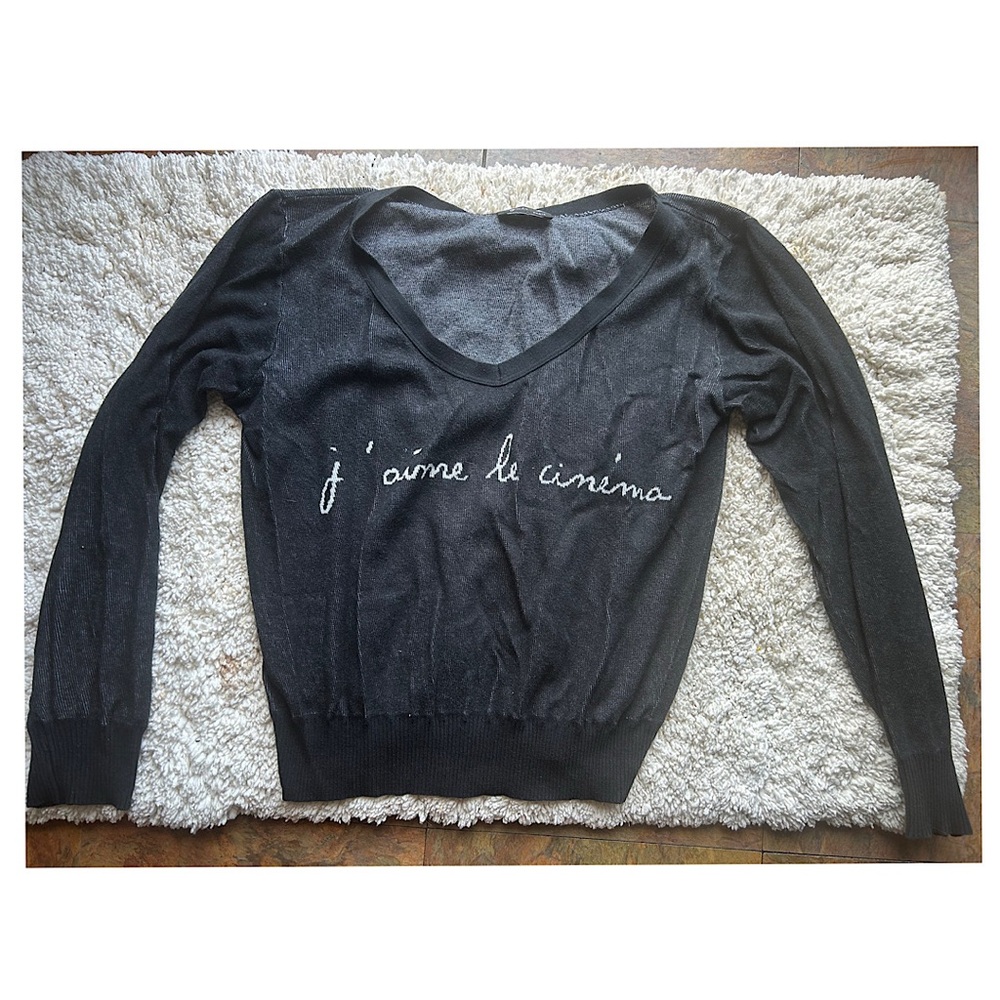 Agnes B. Black Women's Sweater - J’AIME LE CINEMA